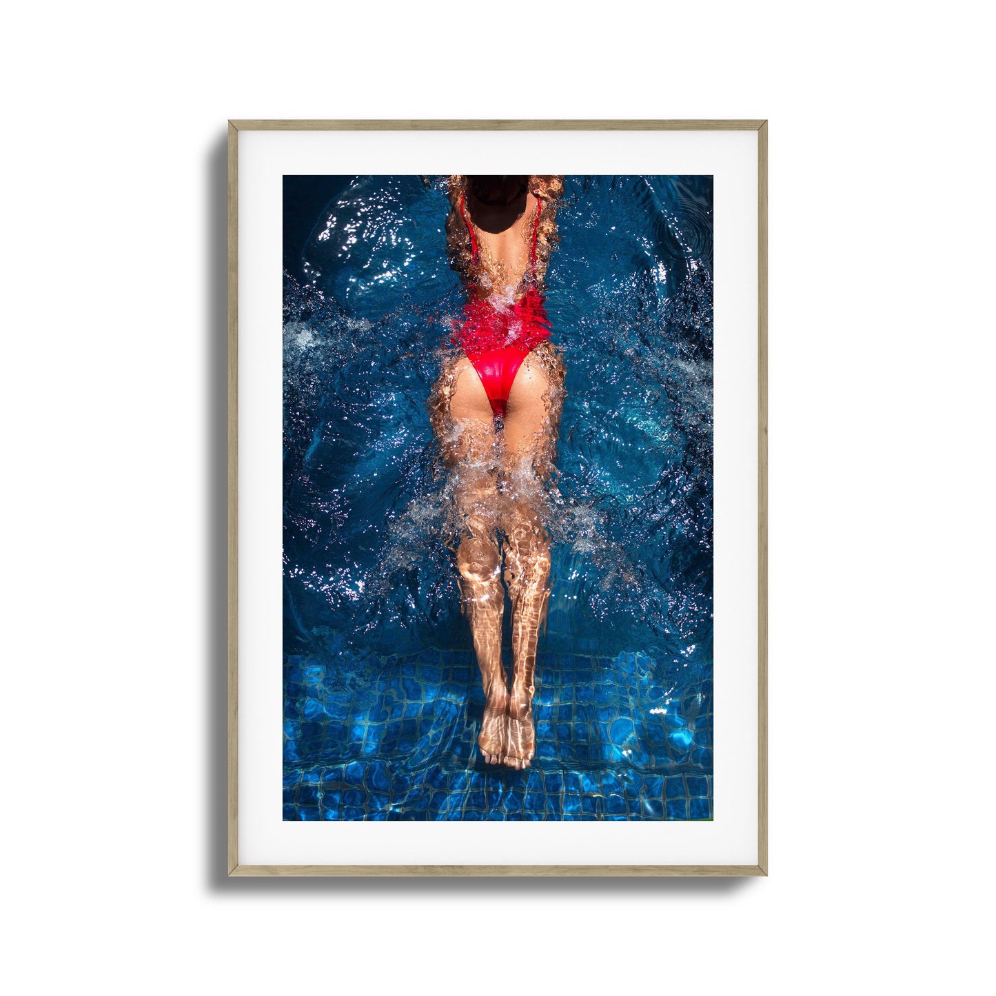 Aqua Flow Framed Art