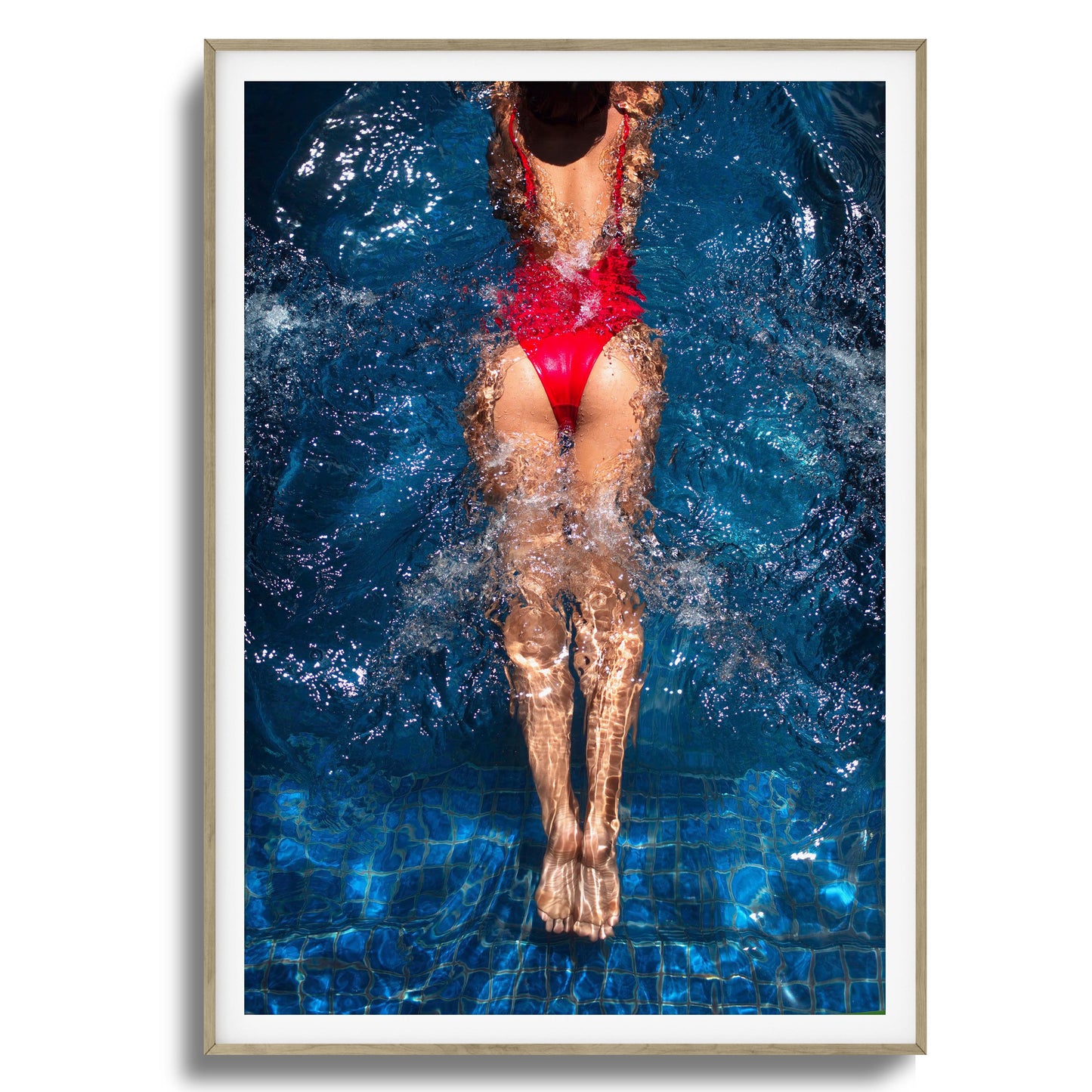 Aqua Flow Framed Art