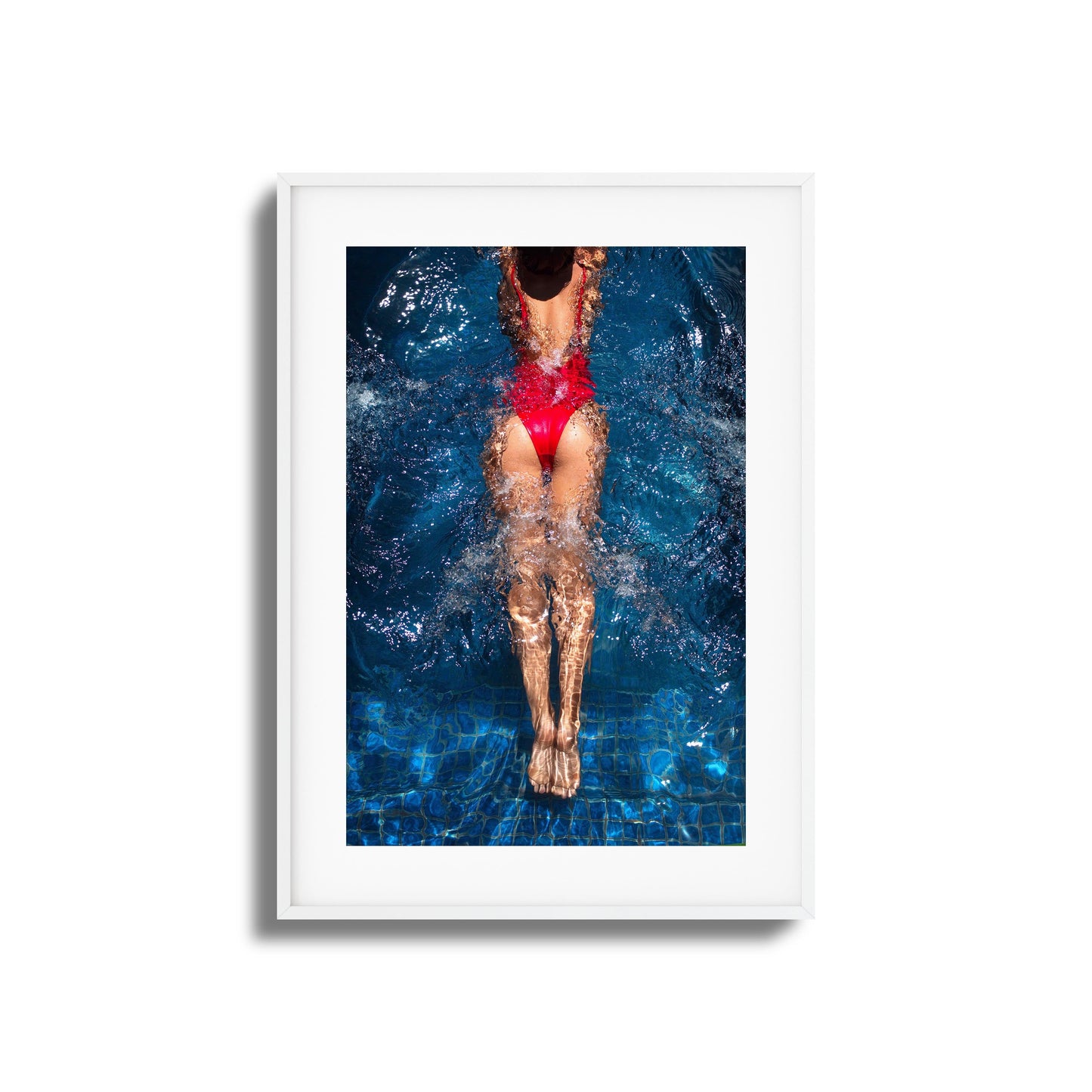 Aqua Flow Framed Art