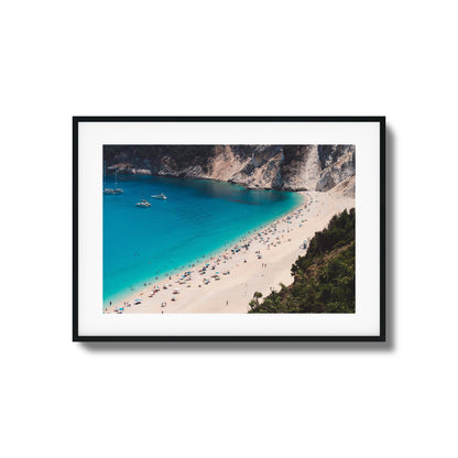 Azure Shore Escape Framed Art
