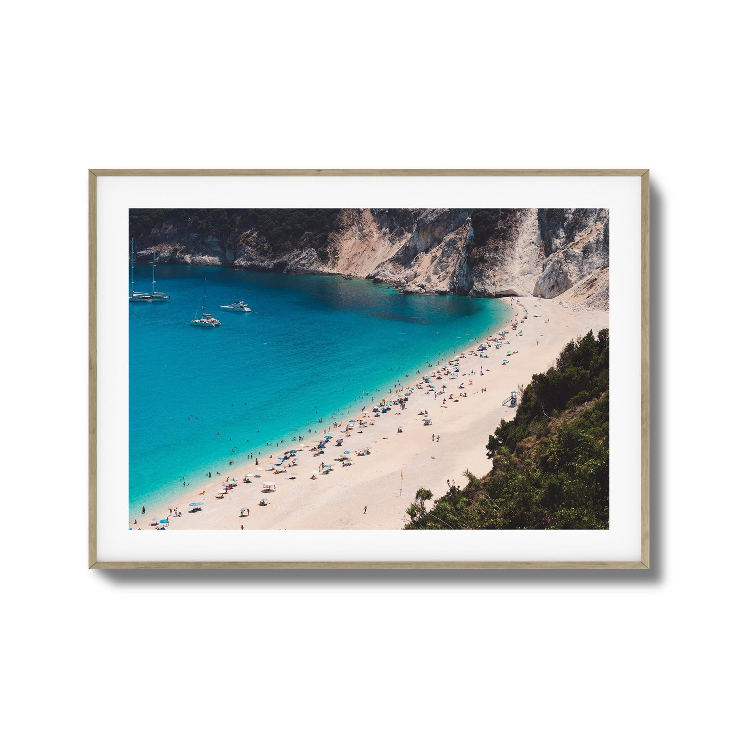 Azure Shore Escape Framed Art