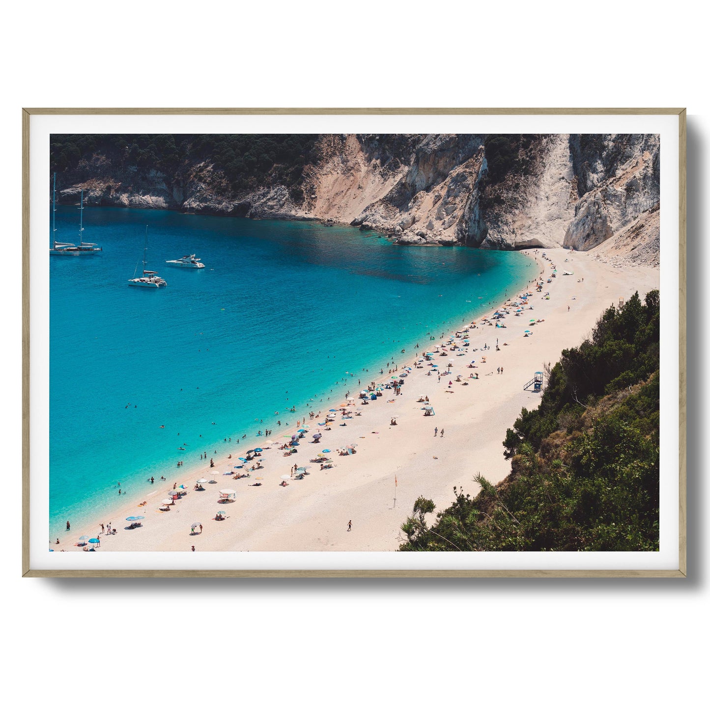 Azure Shore Escape Framed Art