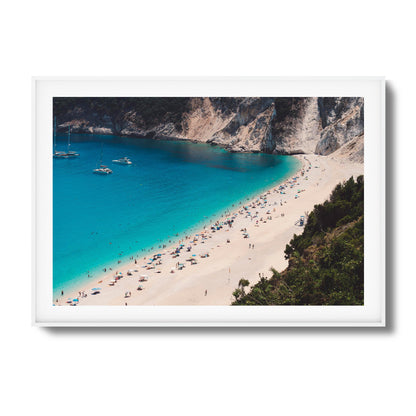 Azure Shore Escape Framed Art