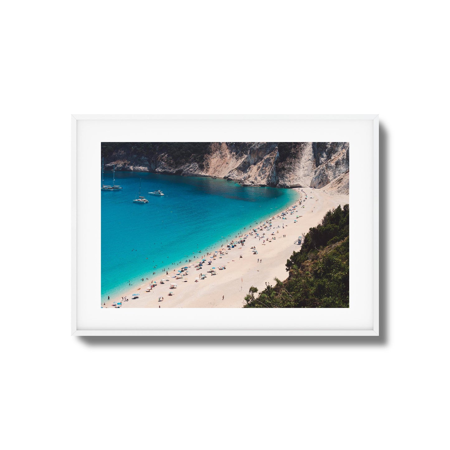 Azure Shore Escape Framed Art