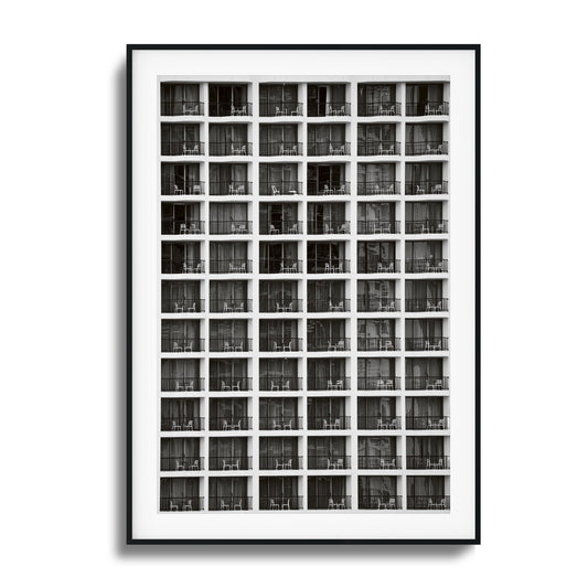 Balcony Grid Framed Art