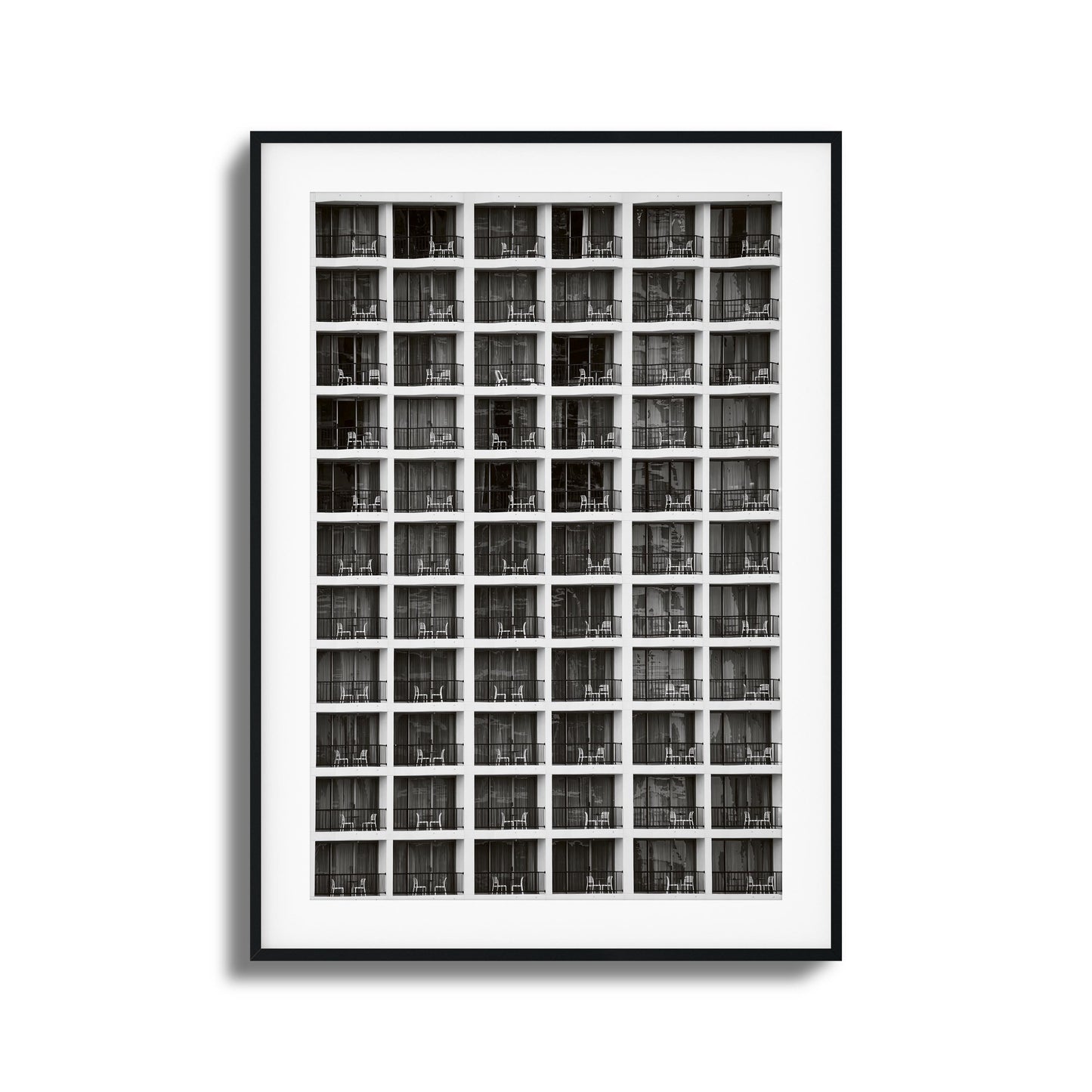 Balcony Grid Framed Art