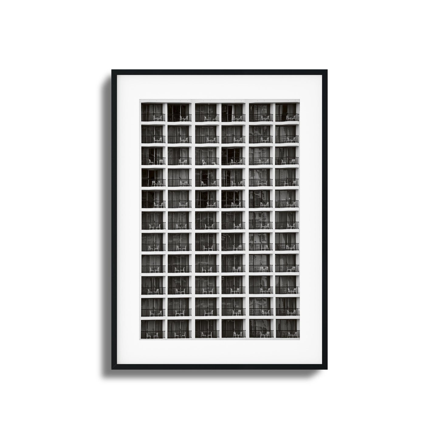 Balcony Grid Framed Art