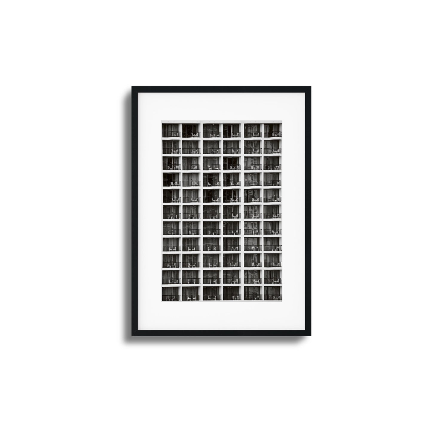 Balcony Grid Framed Art