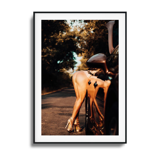 Bent Over Reflections Framed Art