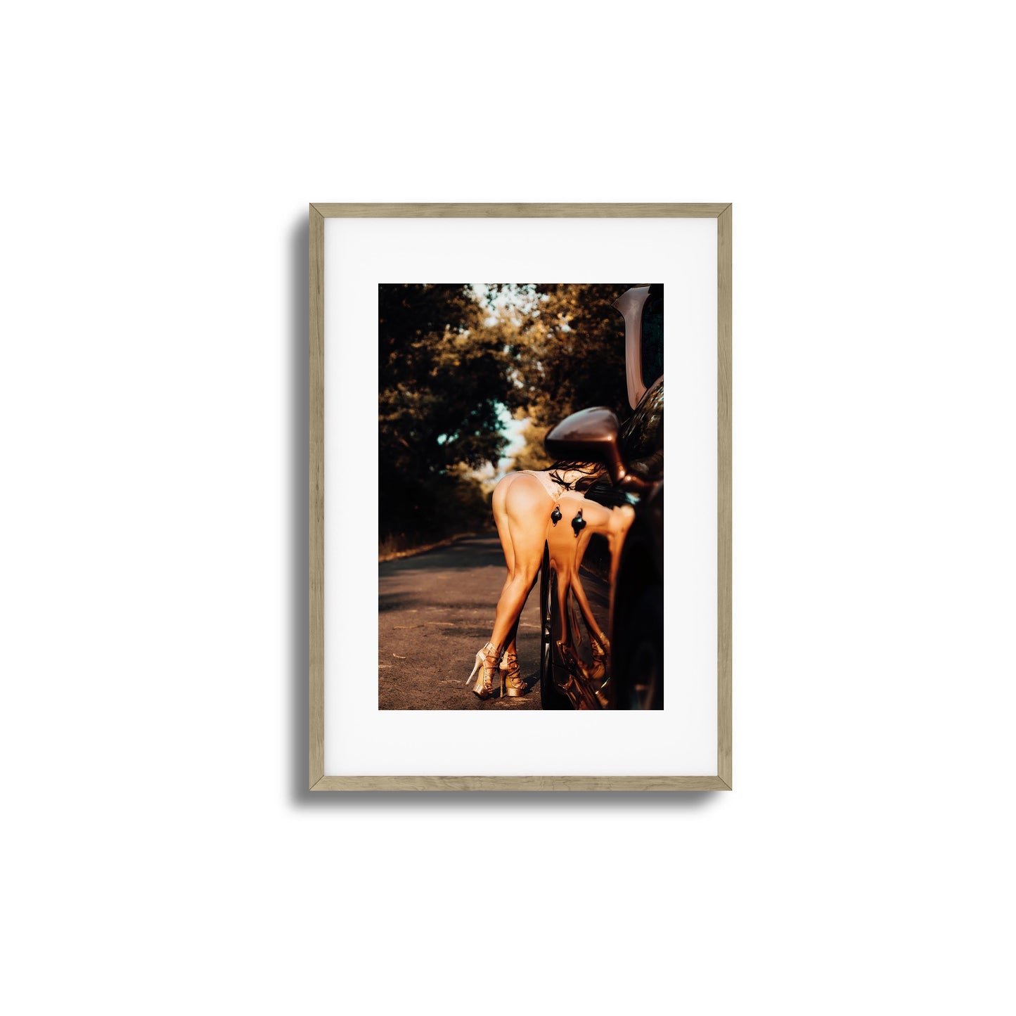 Bent Over Reflections Framed Art