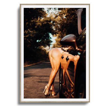 Bent Over Reflections Framed Art