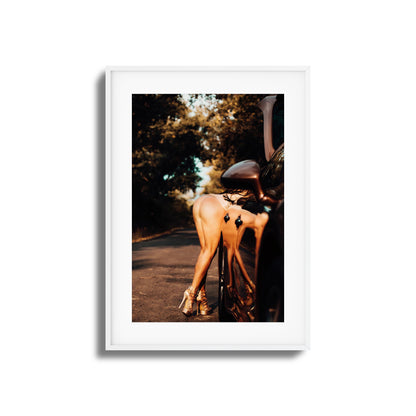 Bent Over Reflections Framed Art