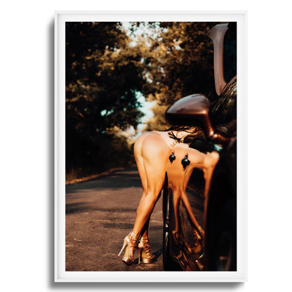 Bent Over Reflections Framed Art