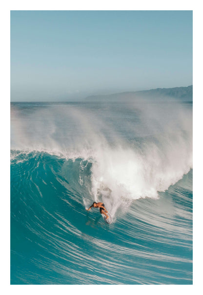 Big Wave Charge Framed Art