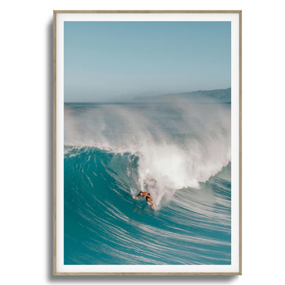 Big Wave Charge Framed Art