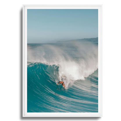 Big Wave Charge Framed Art