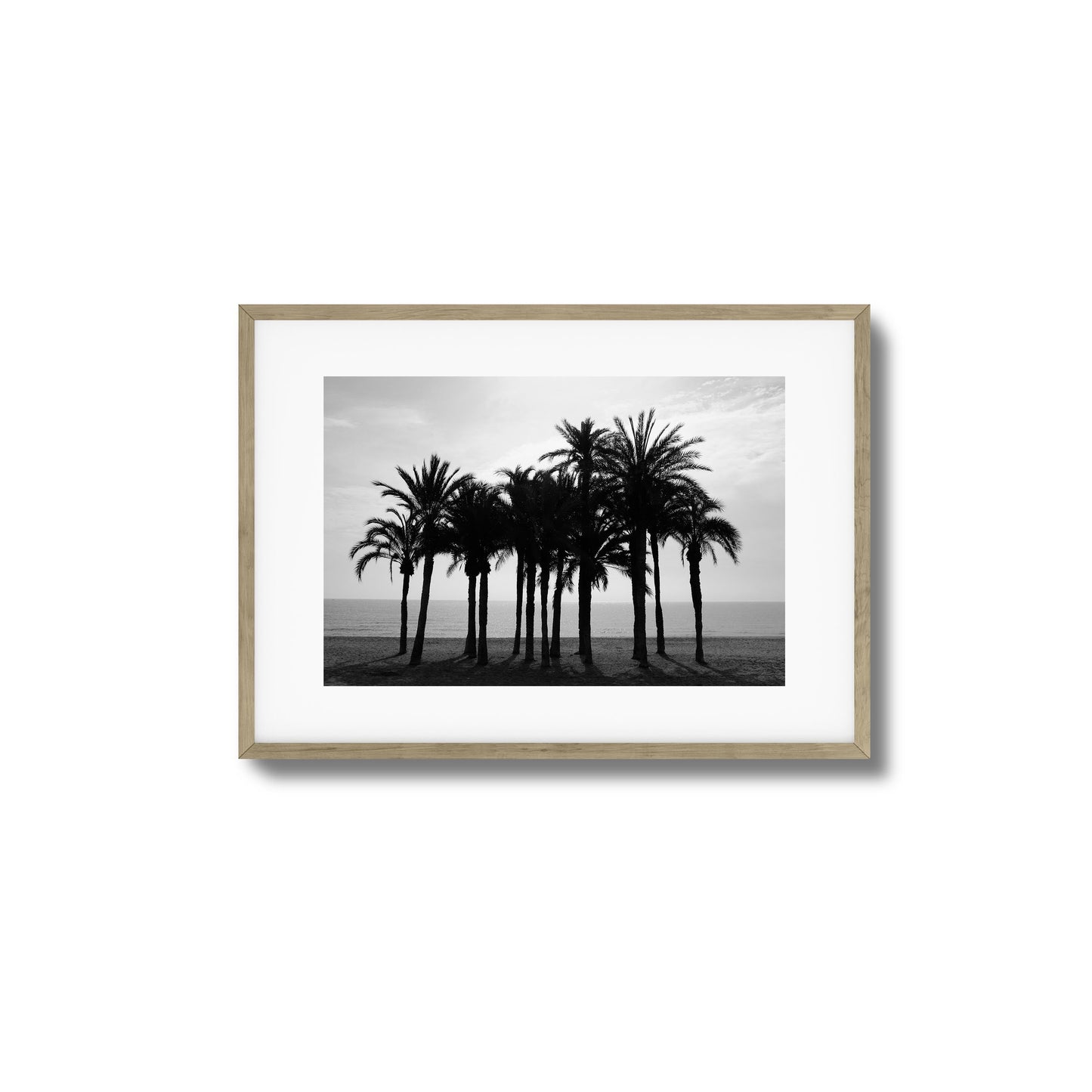 Black Palm Silhouettes Framed Art