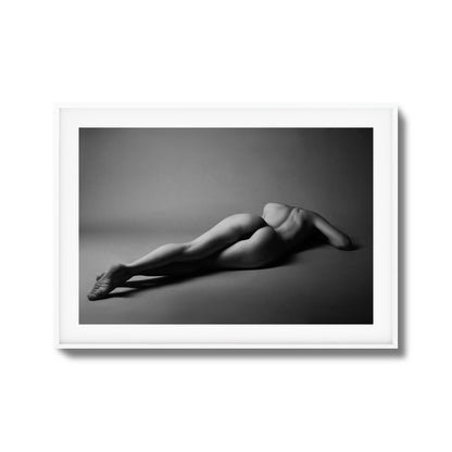 Black and White Nude Recline Framed Art