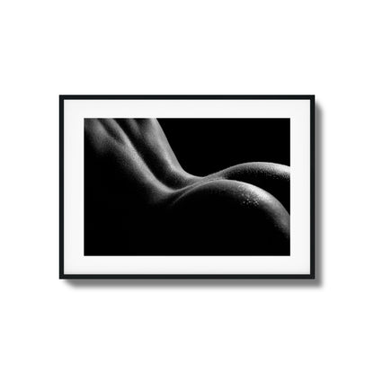 Bold Female Curves in Shadow Framed Art