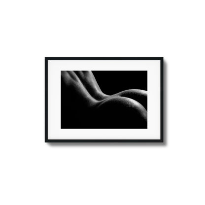 Bold Female Curves in Shadow Framed Art