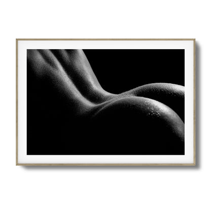 Bold Female Curves in Shadow Framed Art
