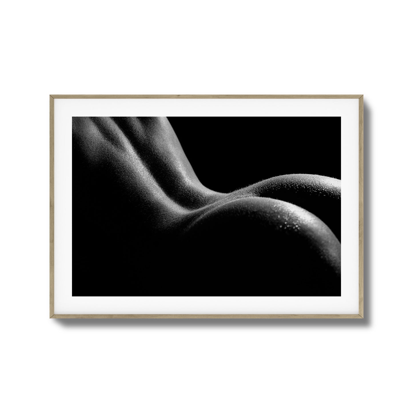 Bold Female Curves in Shadow Framed Art