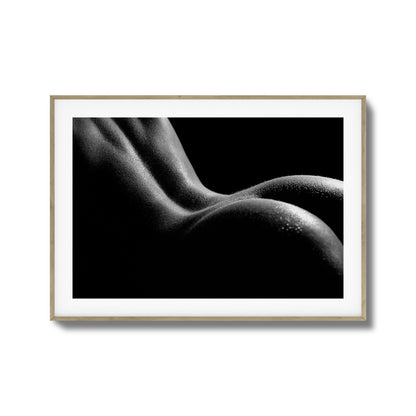 Bold Female Curves in Shadow Framed Art