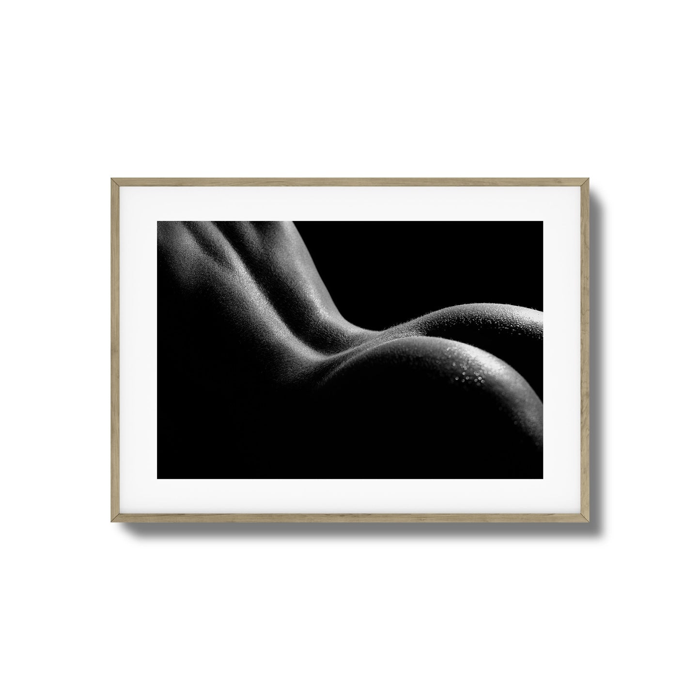 Bold Female Curves in Shadow Framed Art