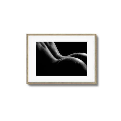 Bold Female Curves in Shadow Framed Art