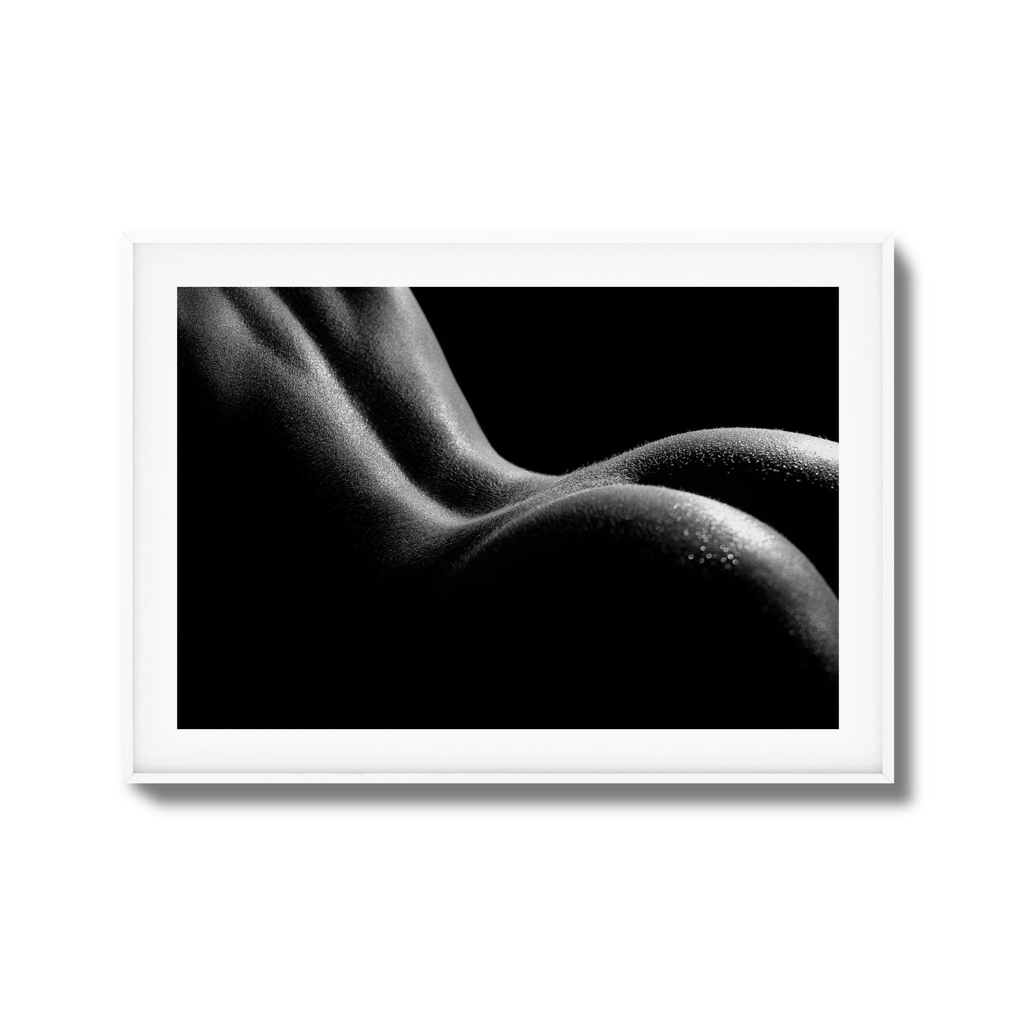 Bold Female Curves in Shadow Framed Art