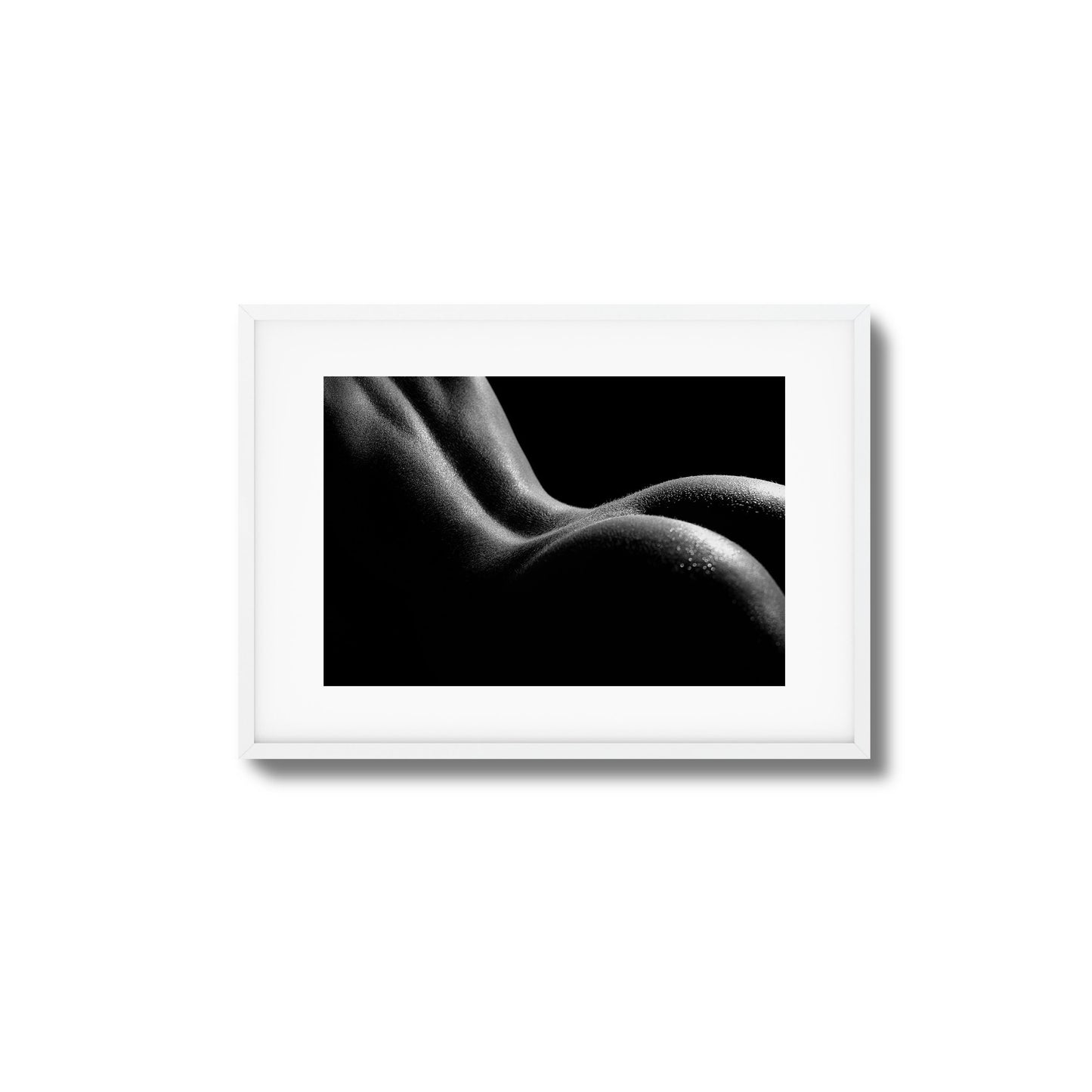 Bold Female Curves in Shadow Framed Art