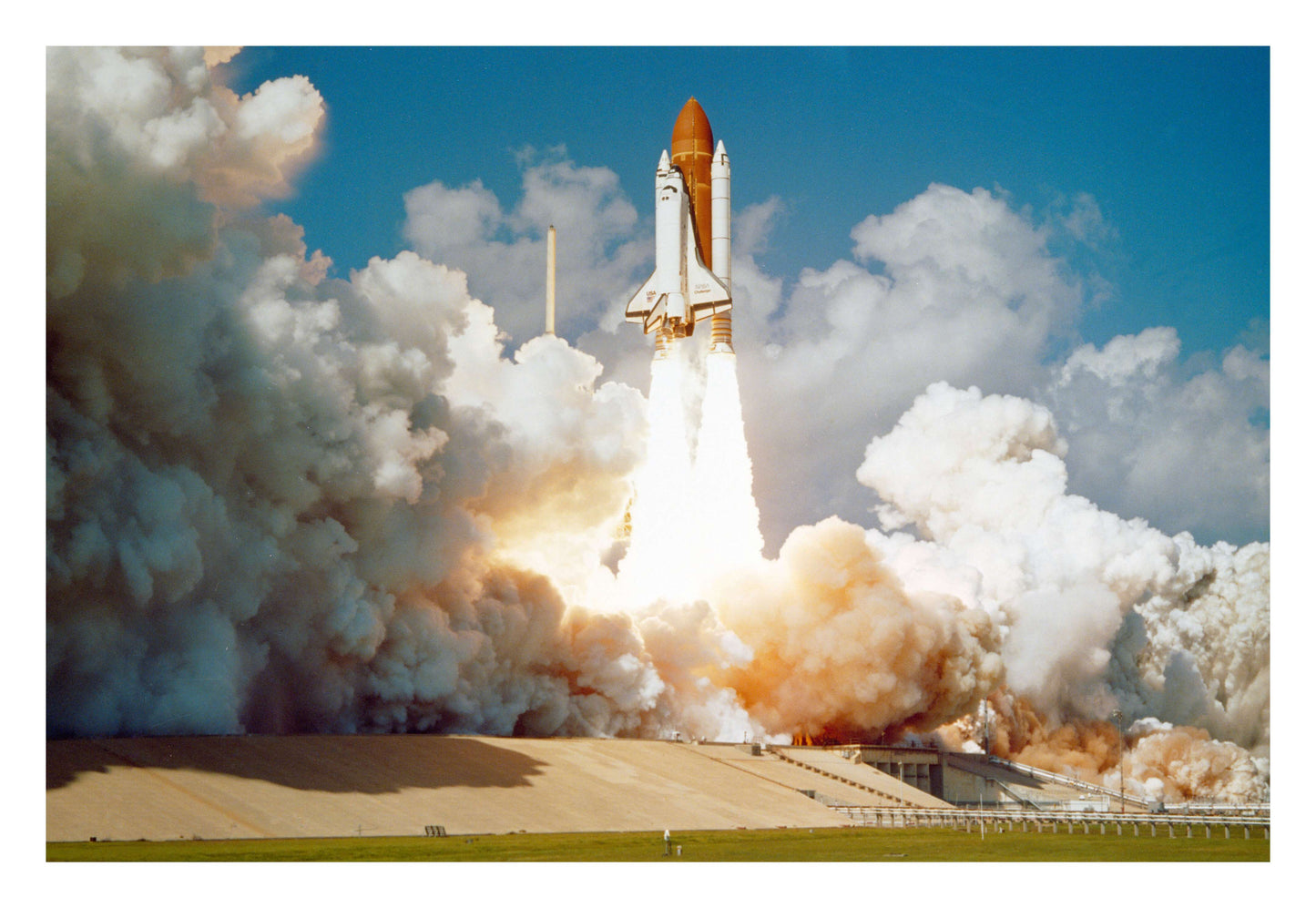 Challenger's Final Flight Framed Art