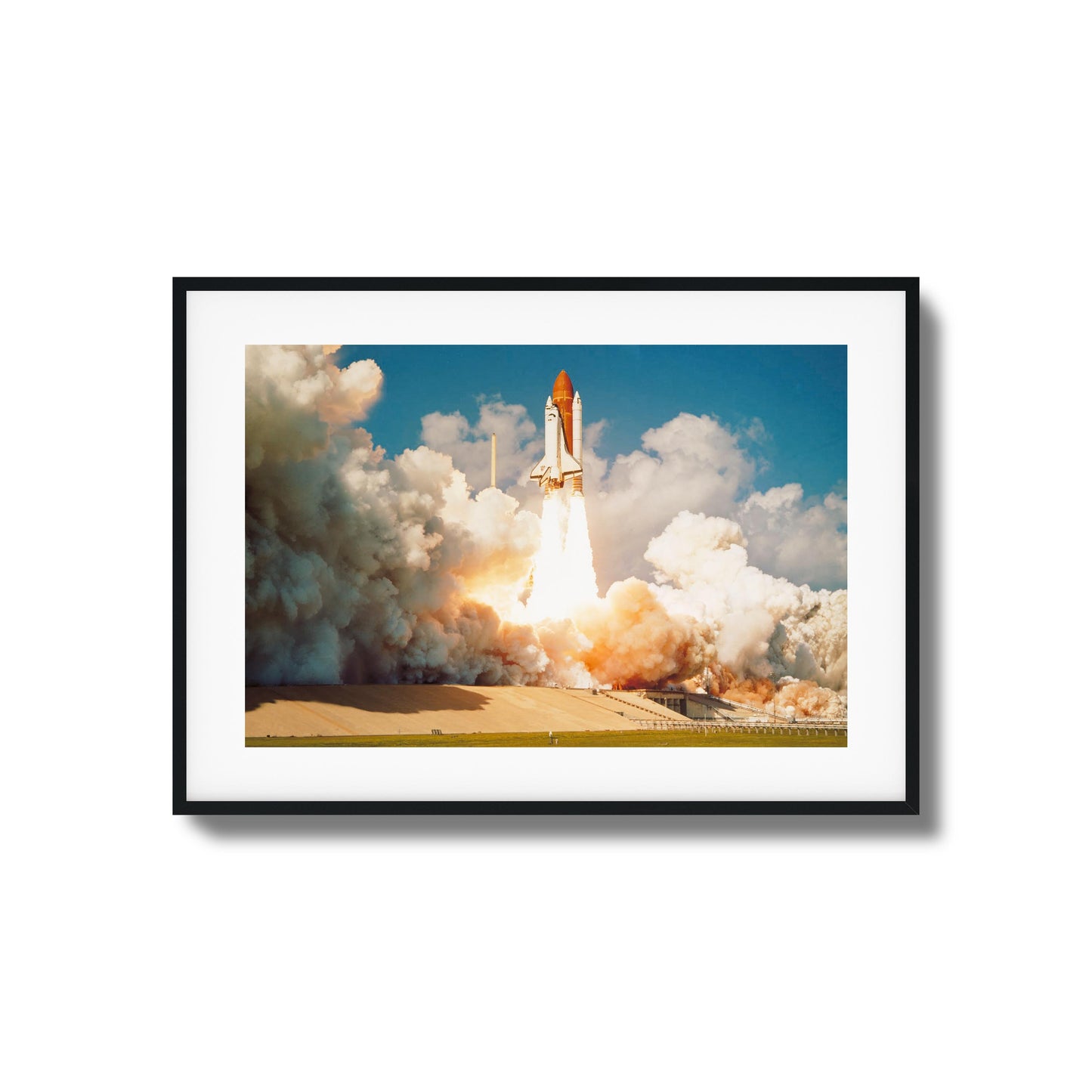 Challenger's Final Flight Framed Art