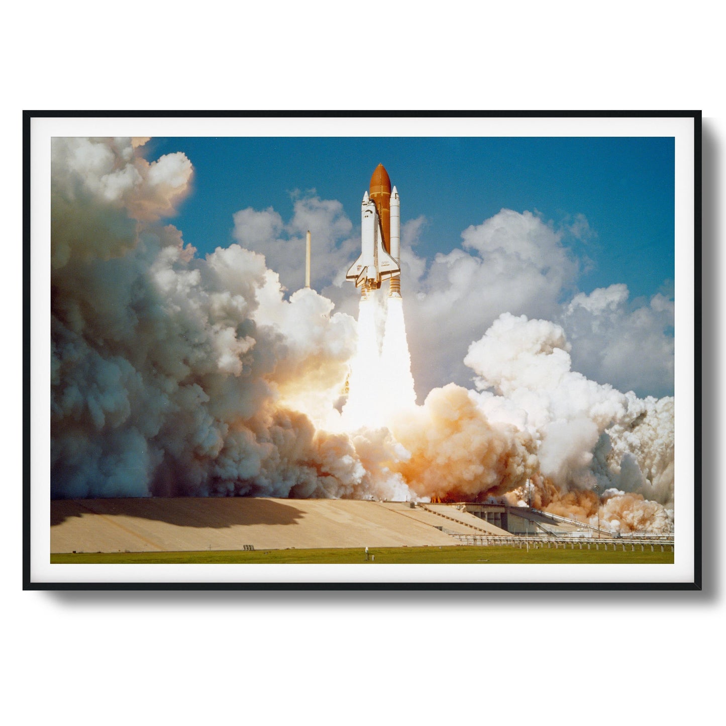 Challenger's Final Flight Framed Art