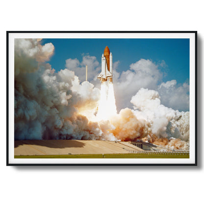 Challenger's Final Flight Framed Art