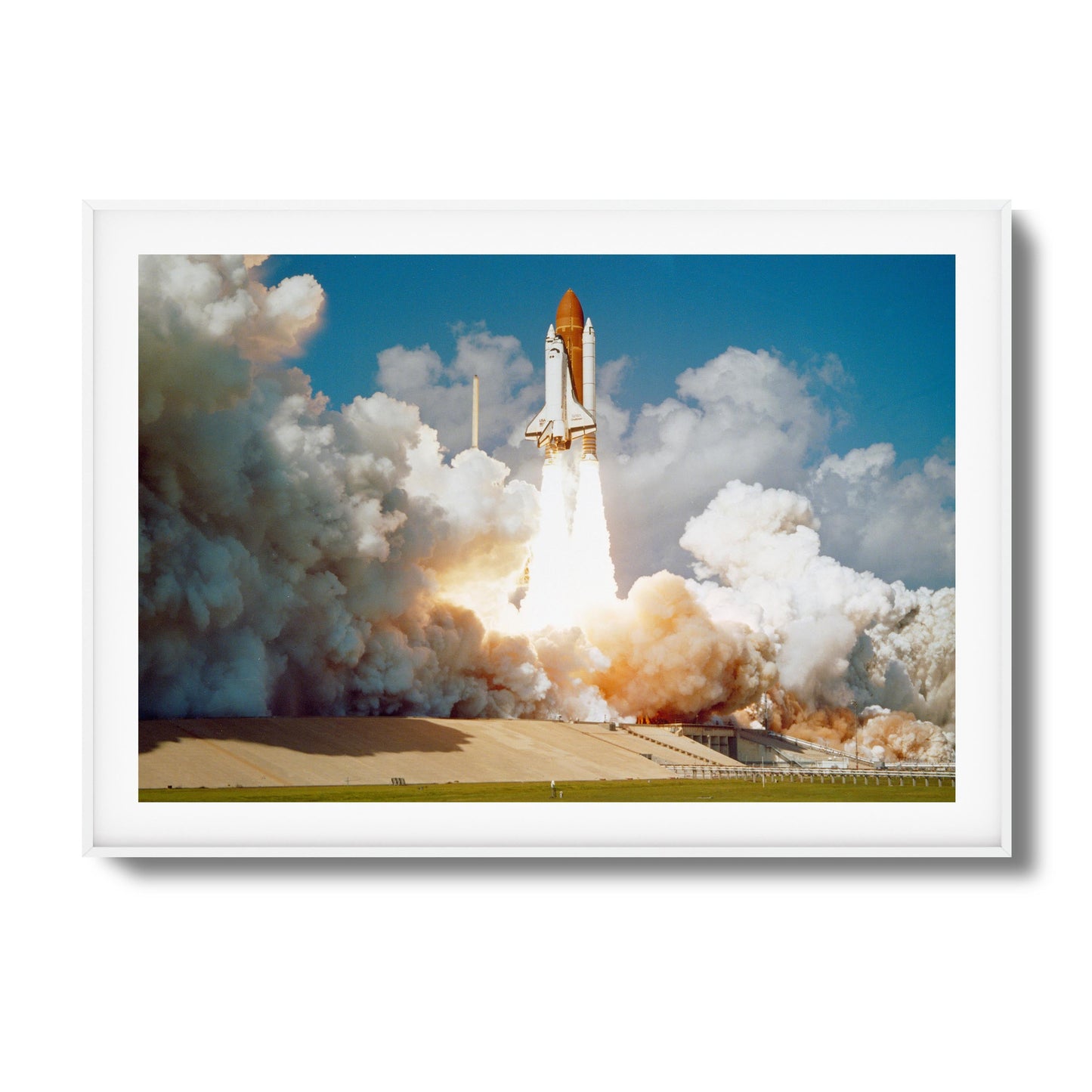 Challenger's Final Flight Framed Art