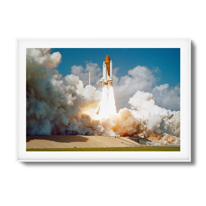 Challenger's Final Flight Framed Art