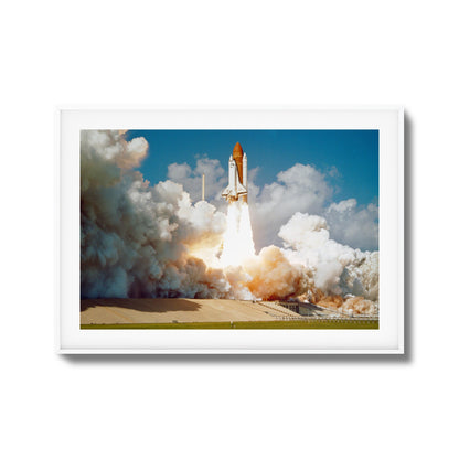 Challenger's Final Flight Framed Art