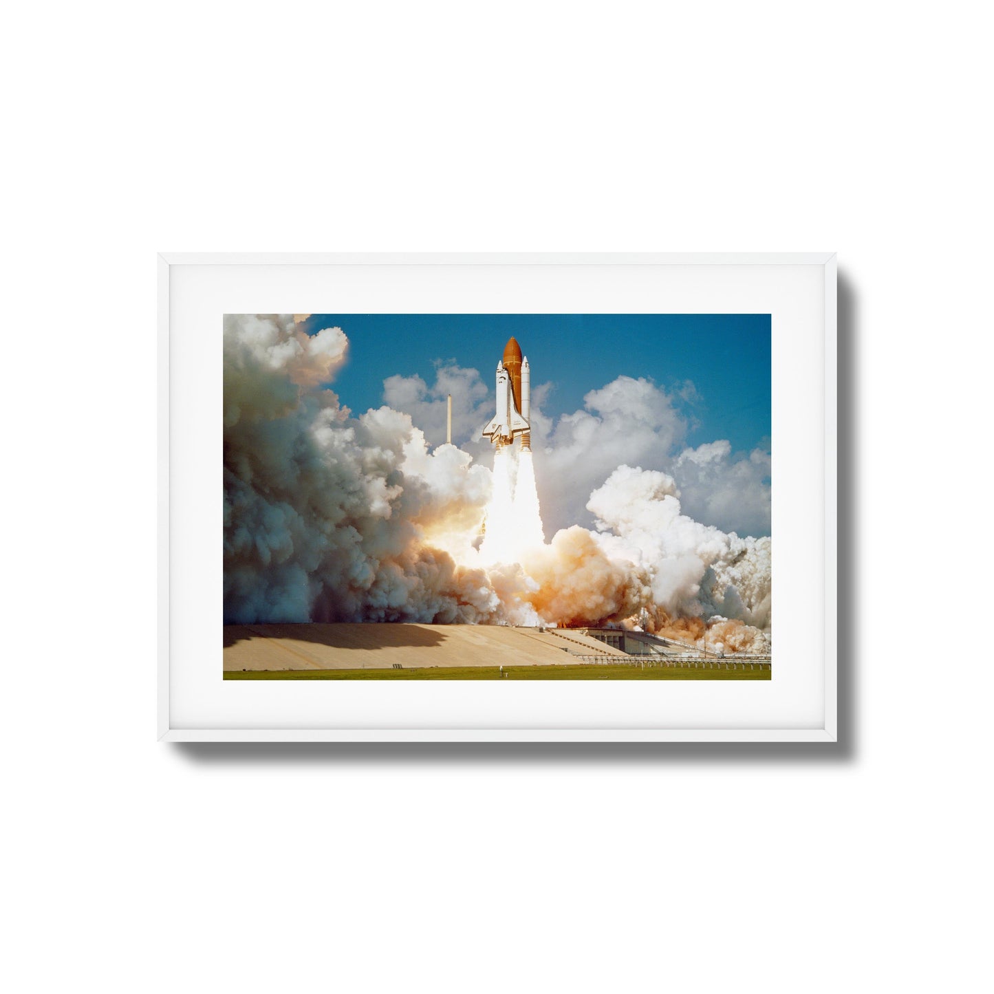 Challenger's Final Flight Framed Art