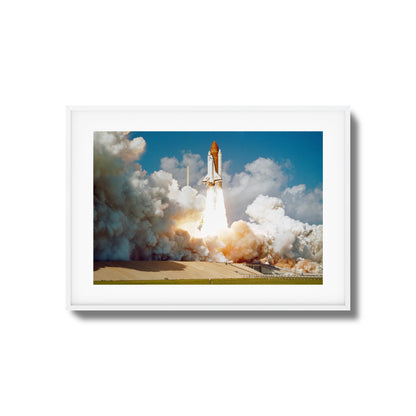 Challenger's Final Flight Framed Art