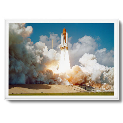 Challenger's Final Flight Framed Art