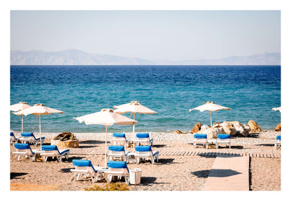 Chic Beach Vibes Framed Art