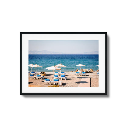 Chic Beach Vibes Framed Art