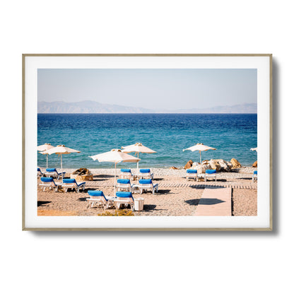 Chic Beach Vibes Framed Art