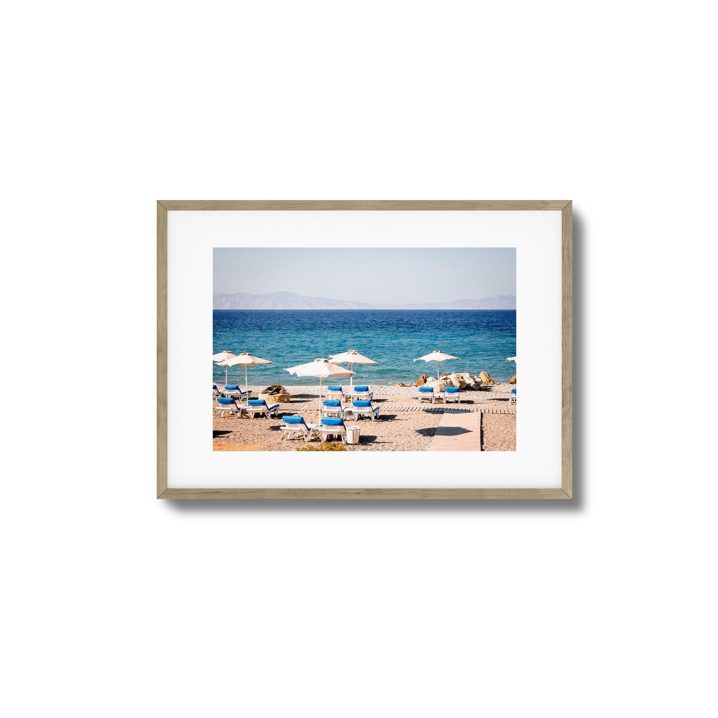 Chic Beach Vibes Framed Art