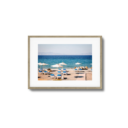 Chic Beach Vibes Framed Art