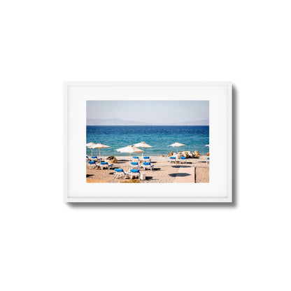 Chic Beach Vibes Framed Art