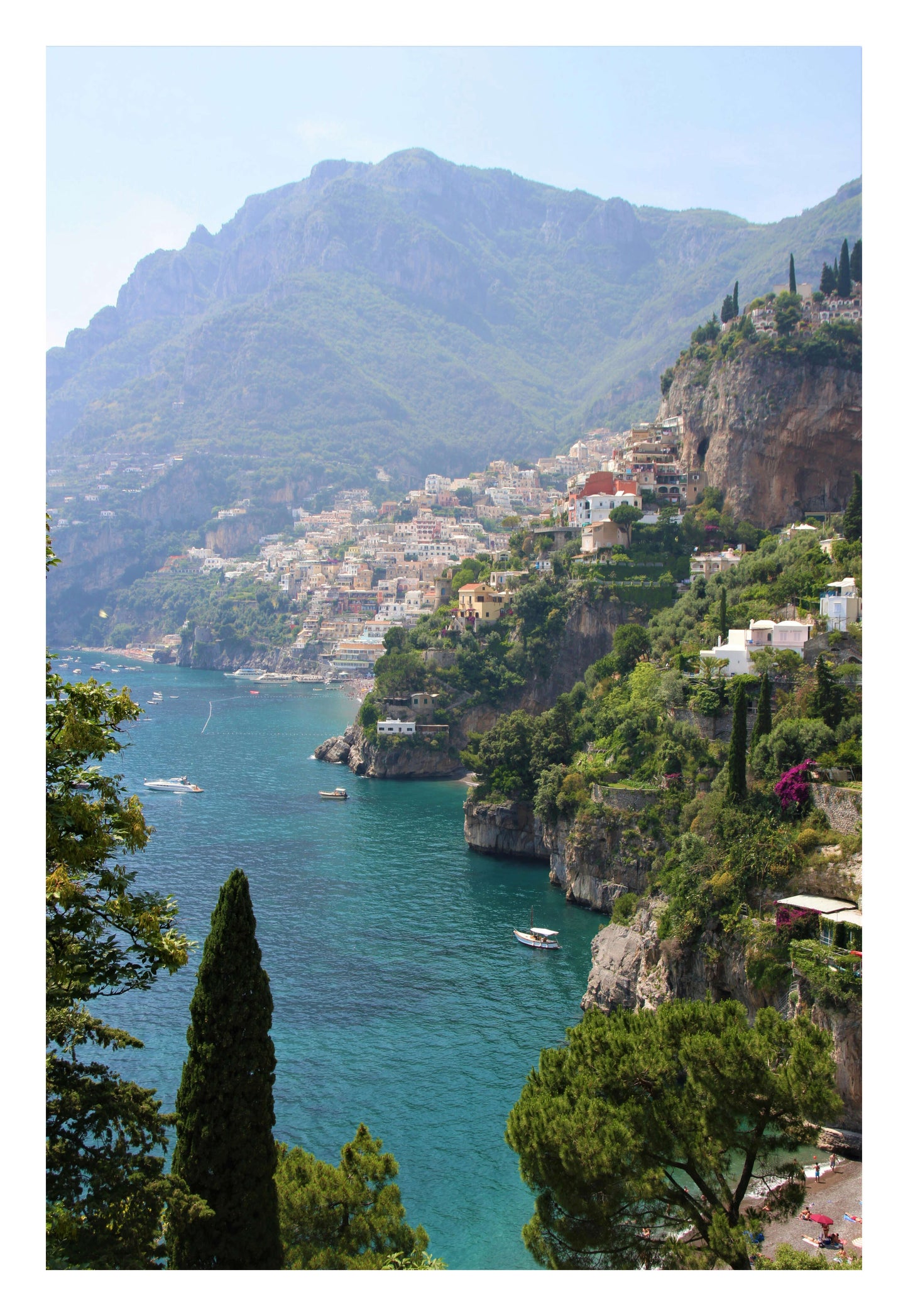 Cliffside Paradise Framed Art