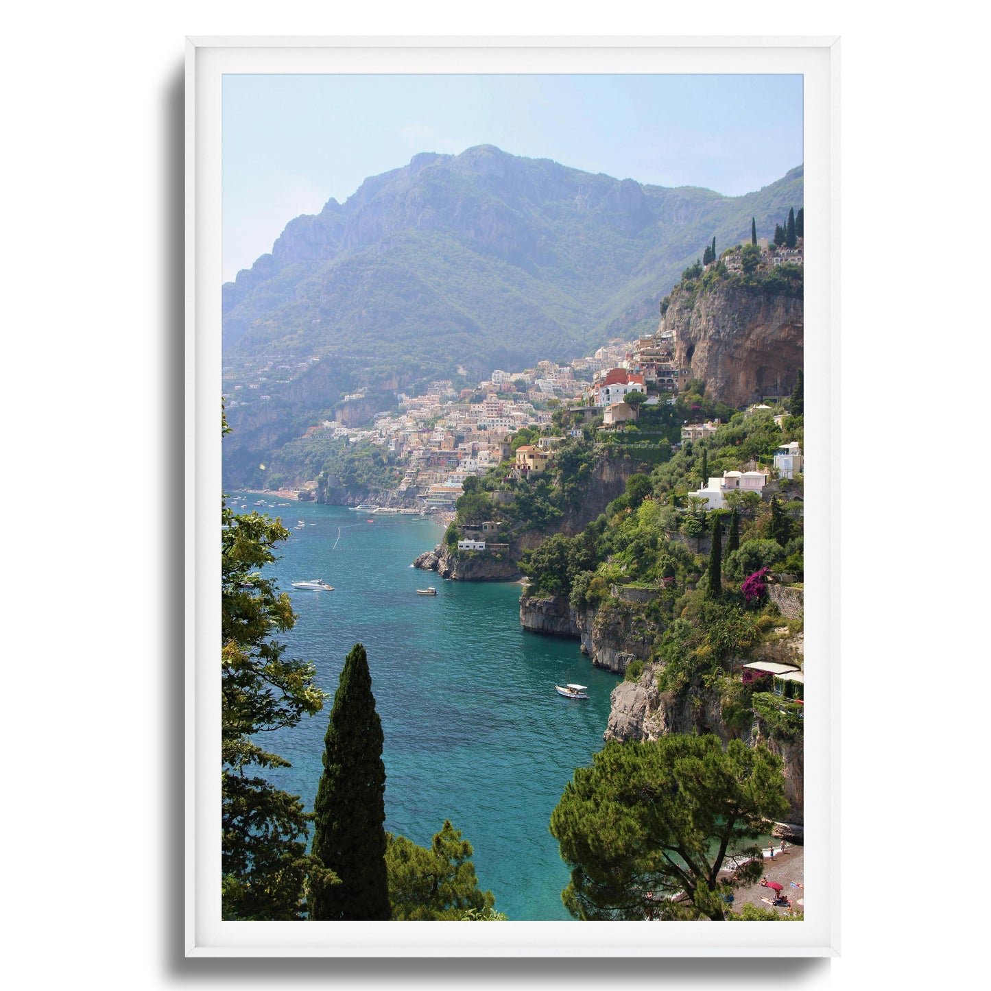 Cliffside Paradise Framed Art