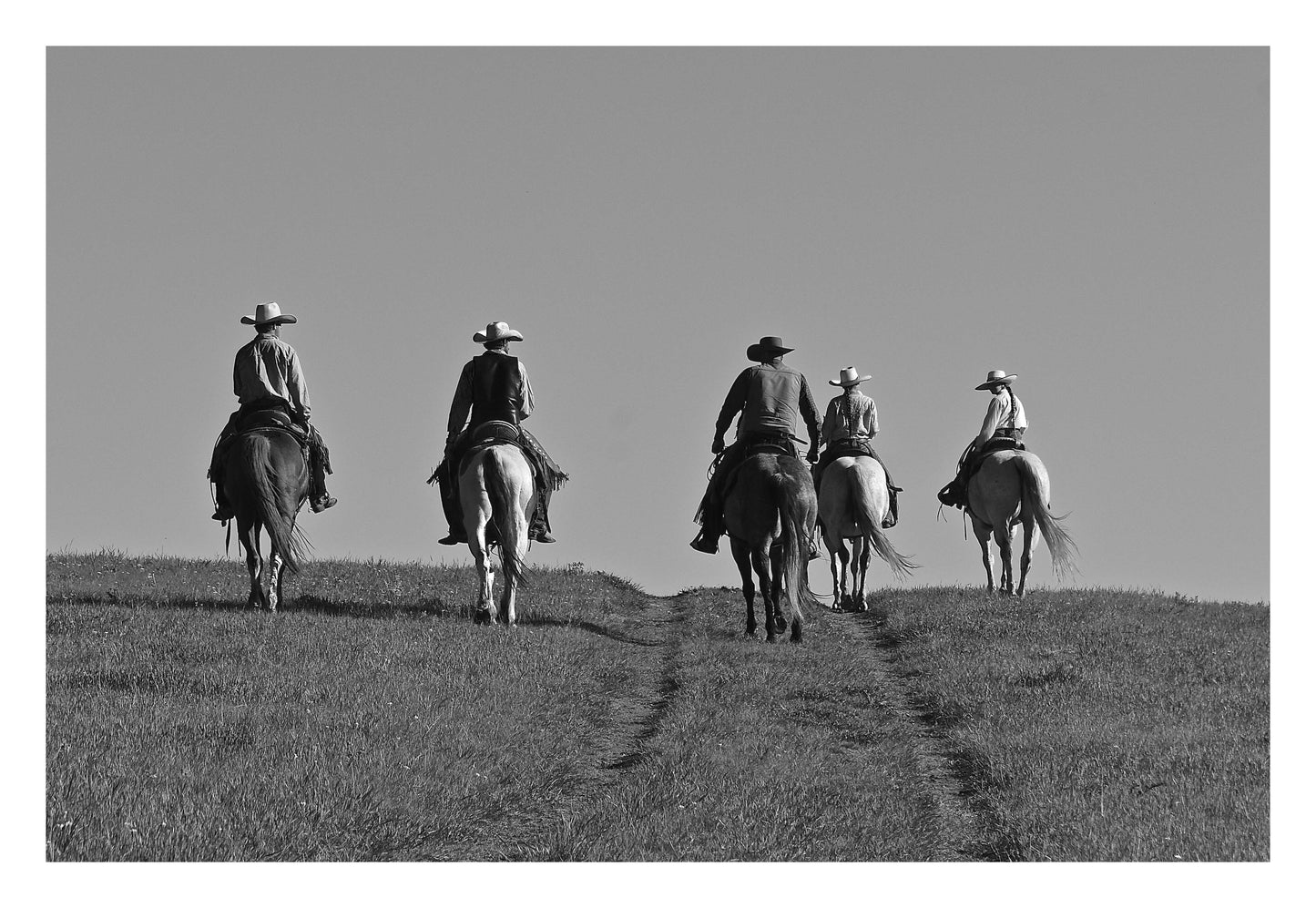 Cowboy Trail Ride Framed Art